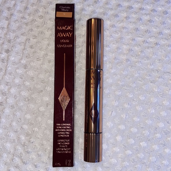 NEW! $32 Charlotte Tilbury Magic Away Liquid Concealer #9 Tan - Picture 14 of 16